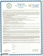 swimming pool warranty