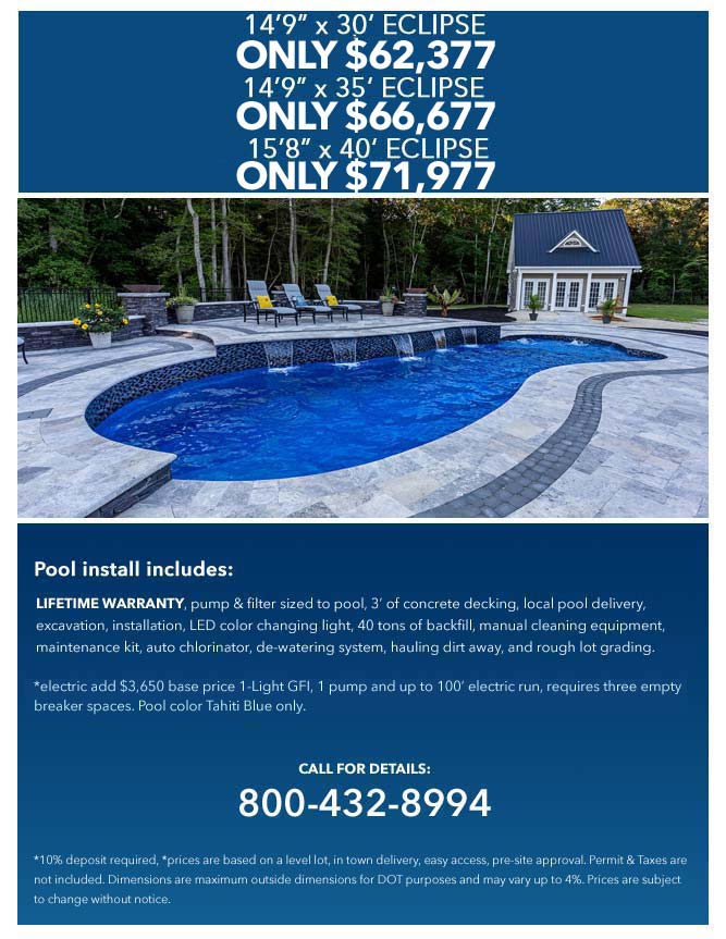 leisure pools eclipse model pricing