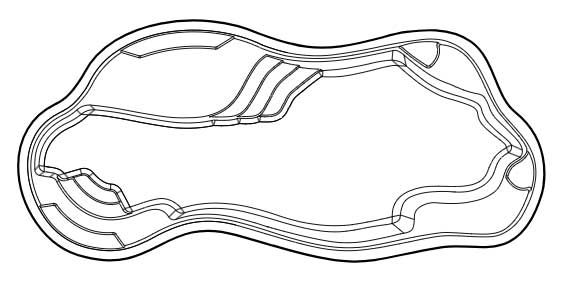 Aria 35 Pool Line Drawing