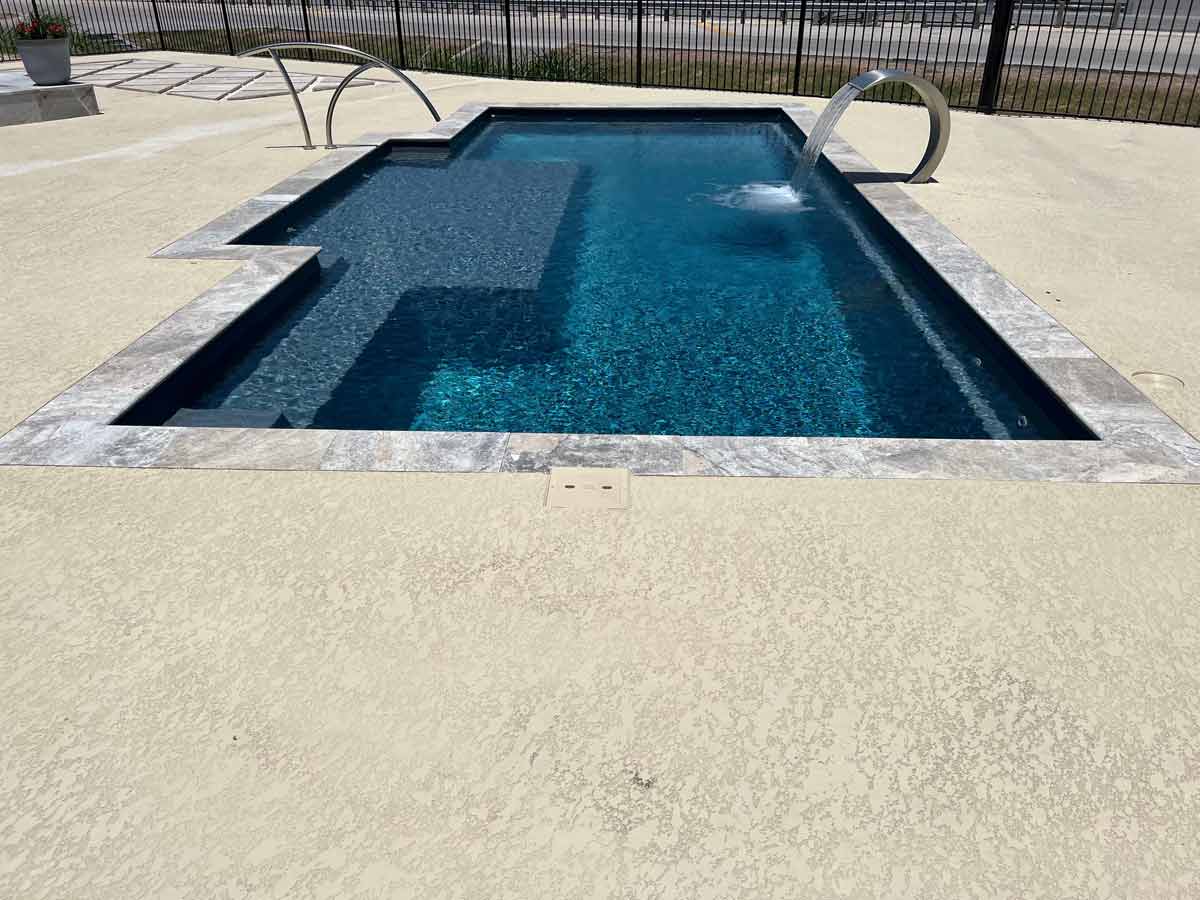 Aquamarine Pools Dynasty 30 Model fiberglass pool by AVIVA Pools from