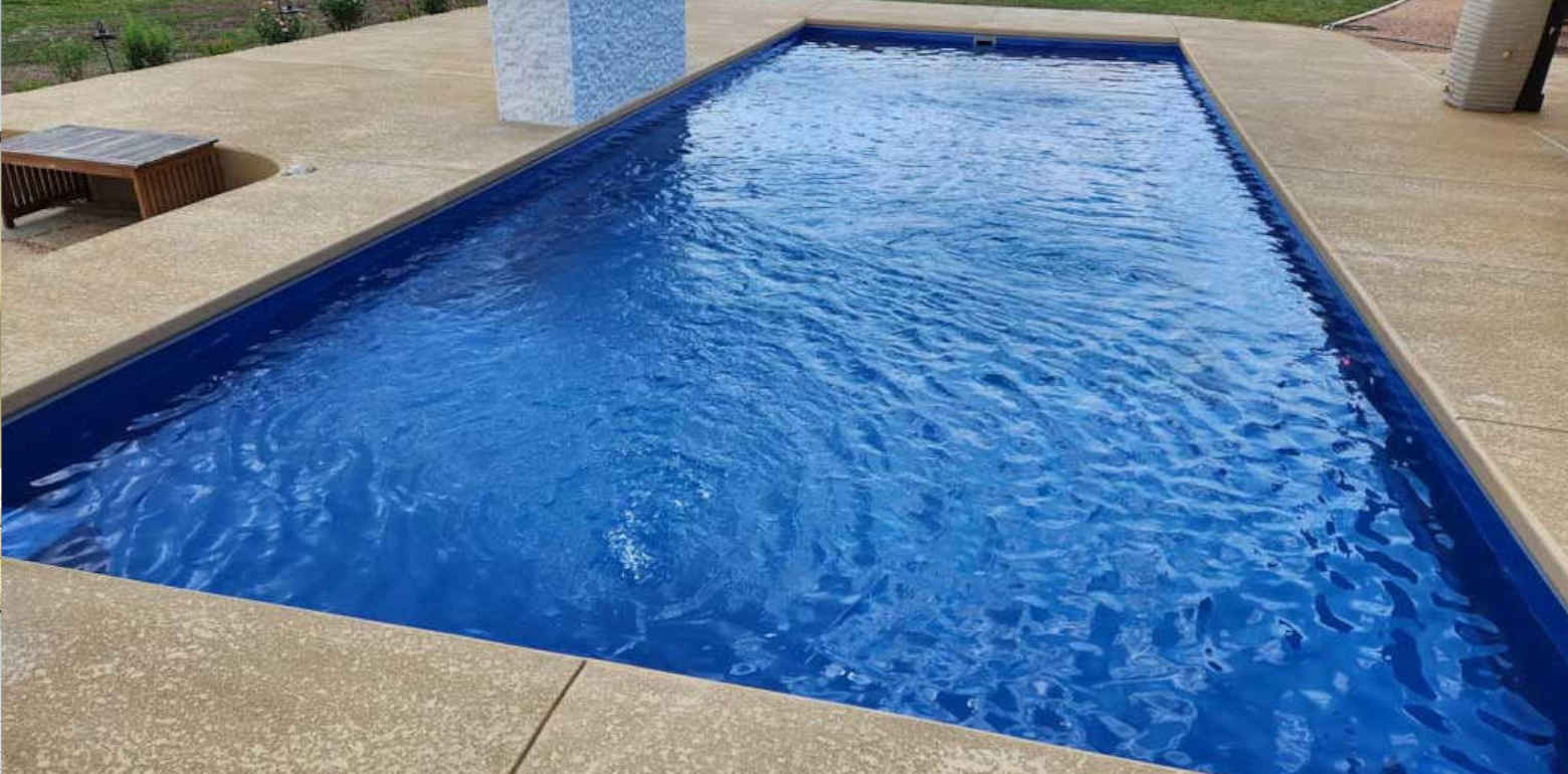 Aviva Pools Apex fiberglass inground pool
