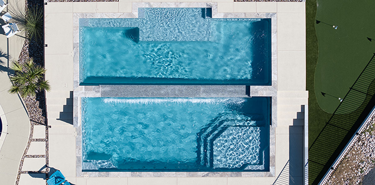 AVIVA Pools Custom fiberglass pool designs from AquaPools