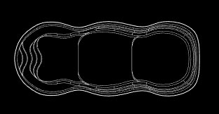 Opus Pool Line Drawing