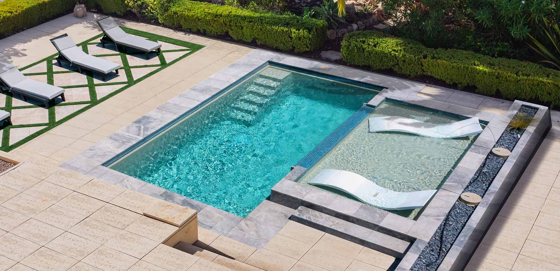 AquaPools Fiberglass Plunge Pools and Cold Plunge Pool section