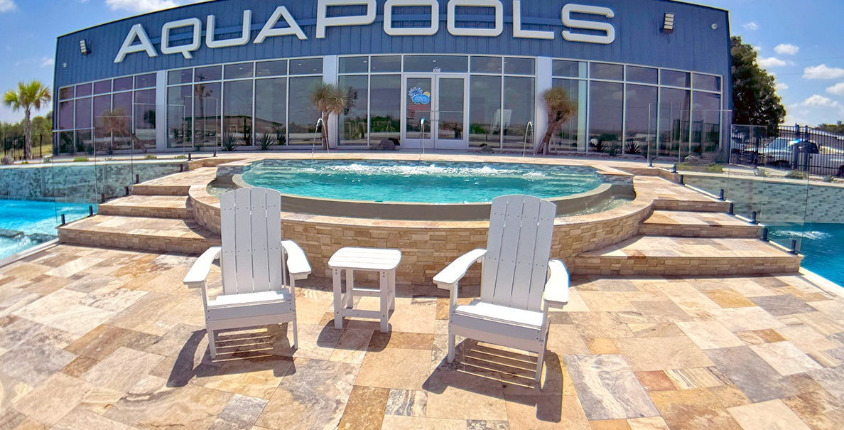 AquaPools concrete pool decking options