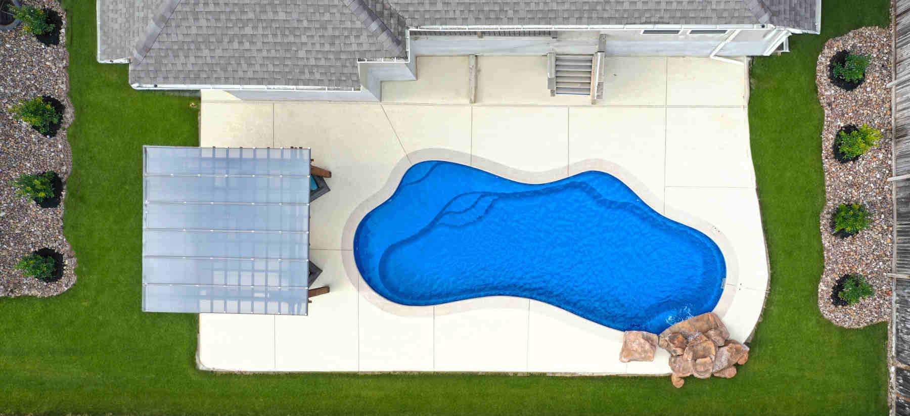 Aqua Marine pool design company fiberglass pools Beaumont, Texas. Build install contractor with special cost price discounts.