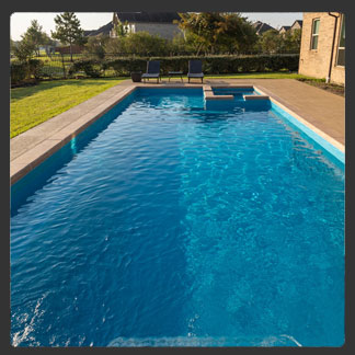 Intrigue 40 fiberglass pool by AquaPools