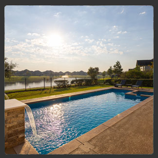 Intrigue 40 fiberglass pool by AquaPools