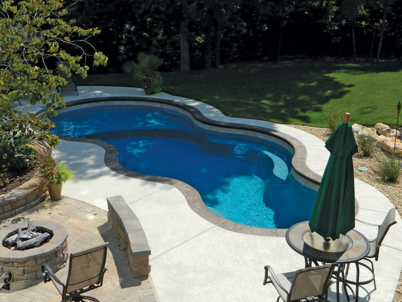 Axiom 16 fiberglass swimming pool for Fort Worth