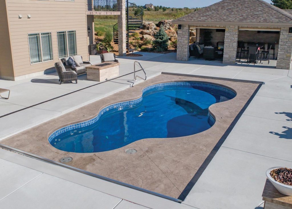 Axiom 14 fiberglass swimming pool for Fort Worth
