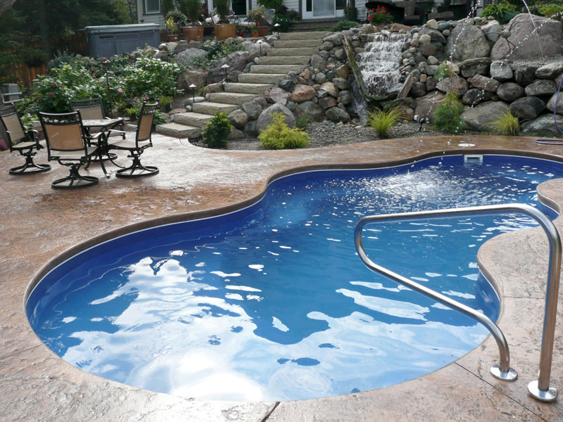 Axiom 12 fiberglass swimming pool for Fort Worth