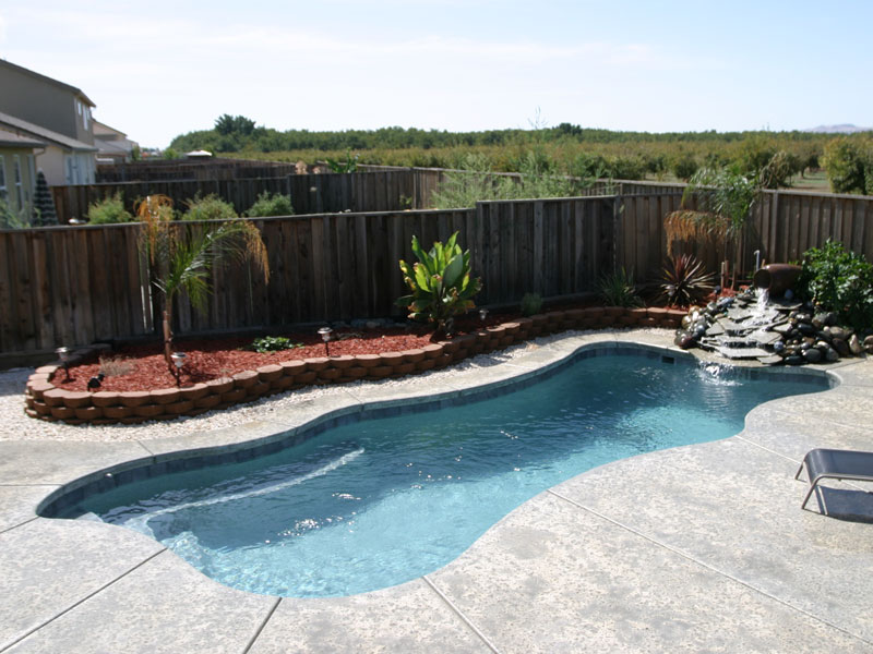 Java model fiberglass pool for Fort Worth TX