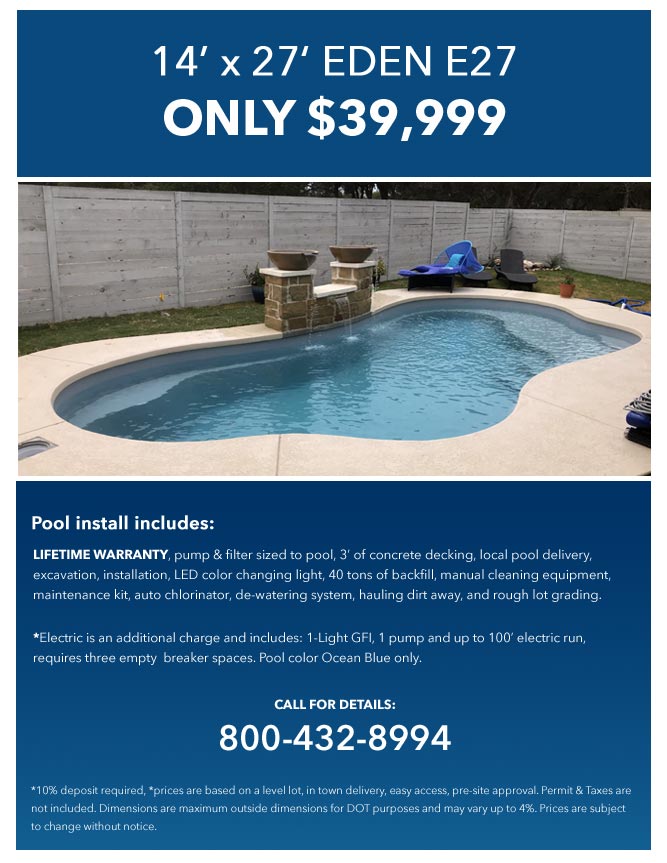 Aquamarine Pools of Houston Fiberglass Pool Builder for Houston and