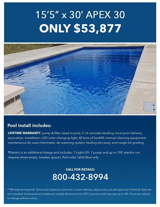 fiberglass pools for sale