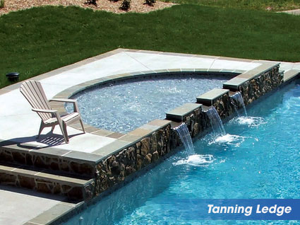 Tanning Ledges for your swimming pool