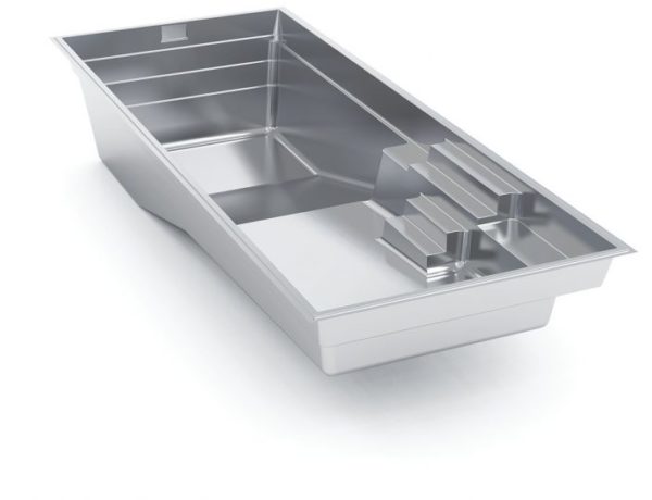 Imagine Pools Celebration fiberglass inground swimming pool 3d drawing