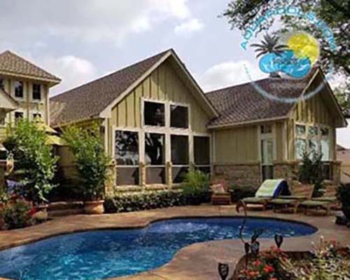 Aquamarine luxury swimming pool builder Arlington, Tx 76005. Installation fiberglass pools 75217 with best price discount specials.
