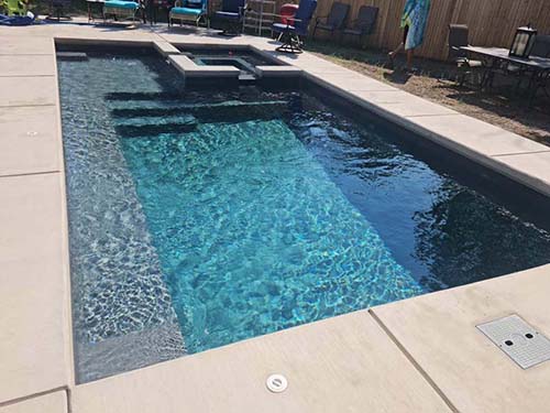 Aquapools custom inground swimming pool builder Colquitt 75160. Best contractor luxury fiberglass pools 76118 with reasonable prices.