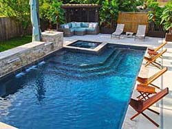 AquaPools contractors custom fiberglass pools install Keller 76248. Top companies best inground pool builder 75077 with low cost prices.