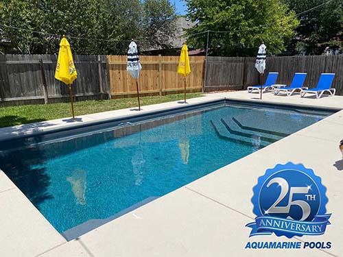 aquamarine inground swimming pool contractor lavon beach estates texas lawson fiberglass pools professional design builder companies