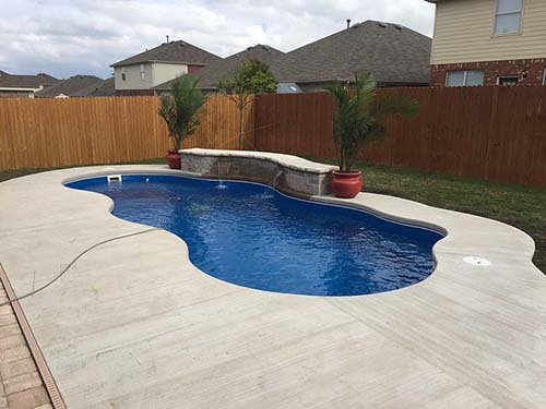 AquaPools install construction inground pool Houston, 77088 Custom builder contractors fiberglass swimming pools 77373 with cheap cost prices.