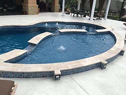 Aquamarine custom fiberglass pools Bells 75414. Affordable install contractor best inground pool builder 76354 with special cost prices.