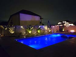 Aquapools contractor fiberglass swimming pool North San Antonio Hills, Texas. Design, build, and install company inground pools Rogers Ranch, Tx. 78258.