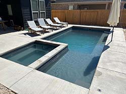 Aquamarine design build company swimming pool Harlandale, Texas. Install contractor small inground fiberglass pools Schertz, Tx. 78154 at cost prices.