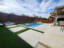 Aquamarine builder of swimming fiberglass pool Shavano Park, Texas. Leon Valley Inground pool pools special discount prices at cost design install contractor companies.