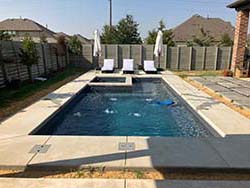 Install small contractor in ground fibertglass pools Port Oconnor, Texas. River Chase Aqua swimming pool concrete design build company discount prices.