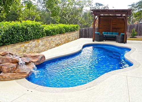 Aquamarine Inground Swimming Pool Install Contractor Kelland Heights Texas Mann Crossing Fiberglass Spool Pools Design Build Special Cost Prices Companies
