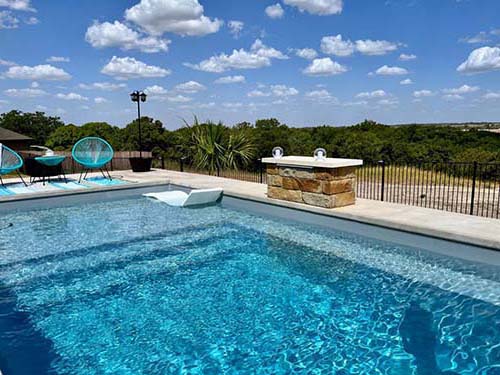 Inground Swimming Pool Design Contractor Cedar Creek  Texas Gonzales Fiberglass Plunge Pools Special Discount Prices at Cost Builder Install Companies