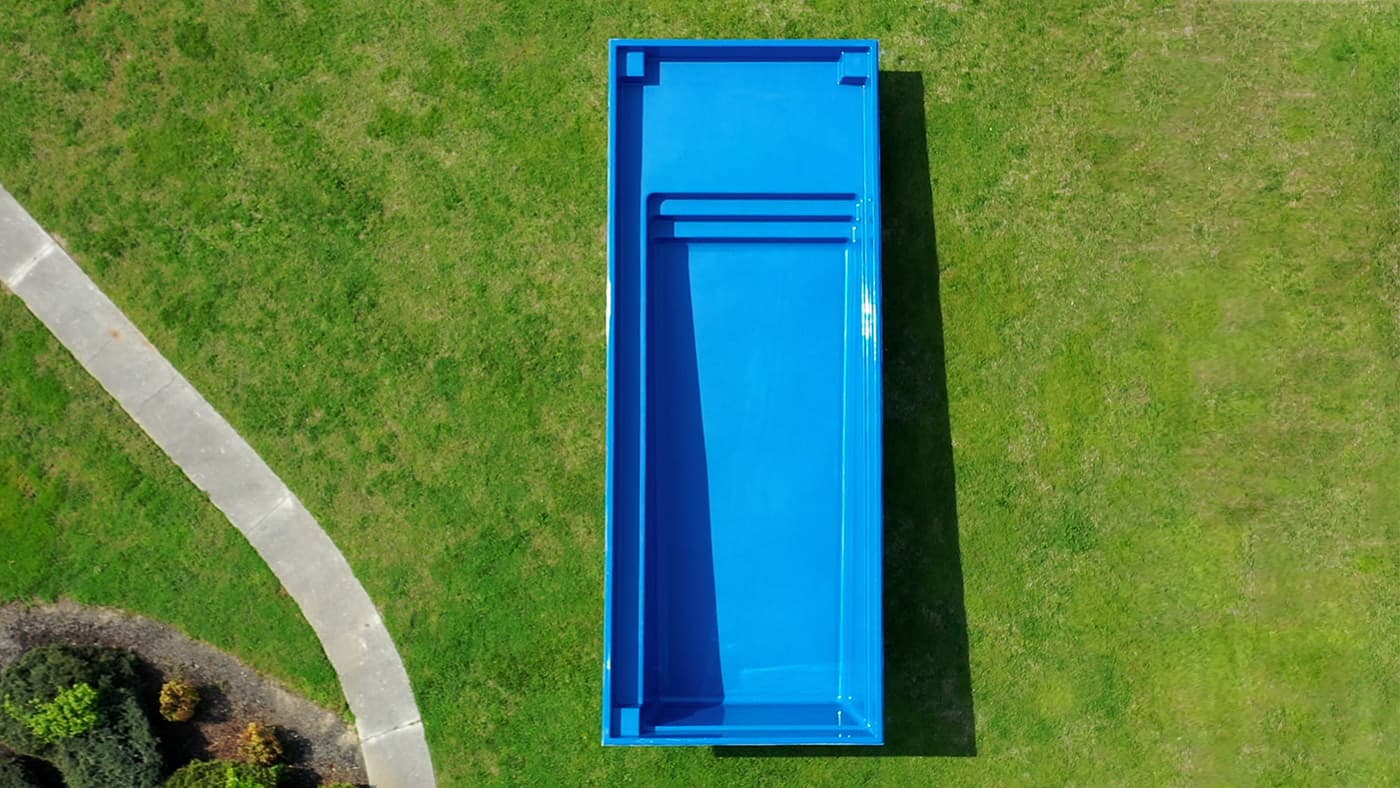 Aviva Pools Apex fiberglass inground pool