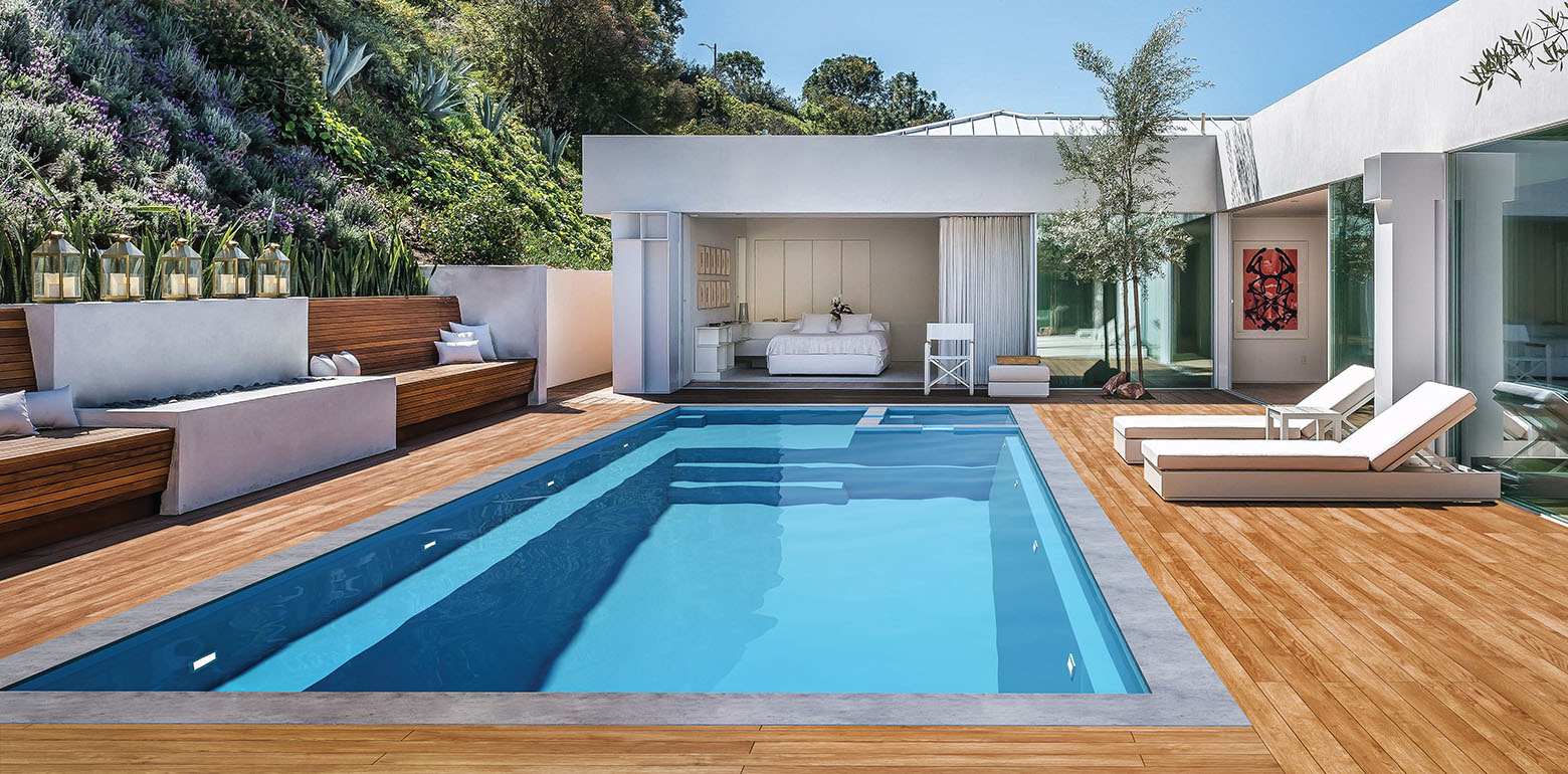 Aviva Pools Intrigue fiberglass inground pool