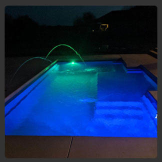 Dynasty 30 fiberglass pool by AquaPools