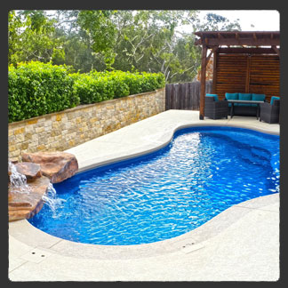 Eden 32 fiberglass pool by AquaPools