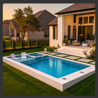 Intrigue 30 fiberglass pool by AquaPools