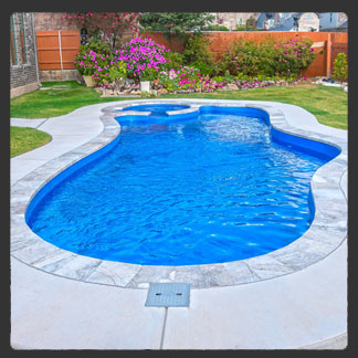 Serene 32 fiberglass pool by AquaPools