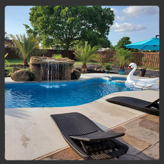 Serene 37 fiberglass pool by AquaPools