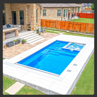 Triumph 26 fiberglass pool by AquaPools
