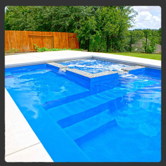 Triumph 26 fiberglass pool by AquaPools