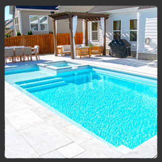 Triumph 30 fiberglass pool by AquaPools