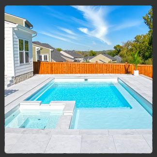 Triumph 30 fiberglass pool by AquaPools
